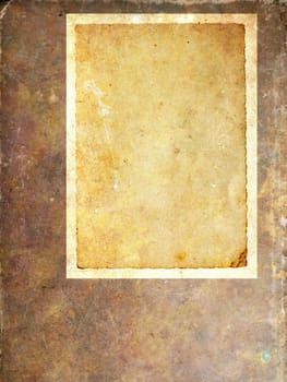 Blank vintage paper parchment in sepia tone