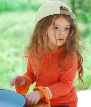 beautiful young kid girl portrait
