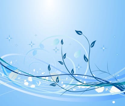 Abstract   winter  background - vector
