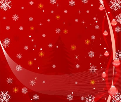 Abstract  Christmas background  - vector