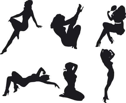 Sexy Silouettes - Vector Format
