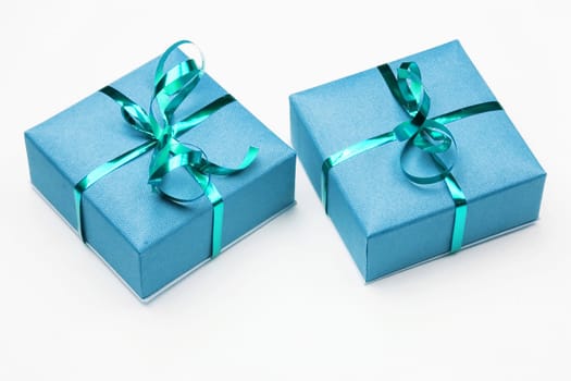 Christmas gifts   isolated on white