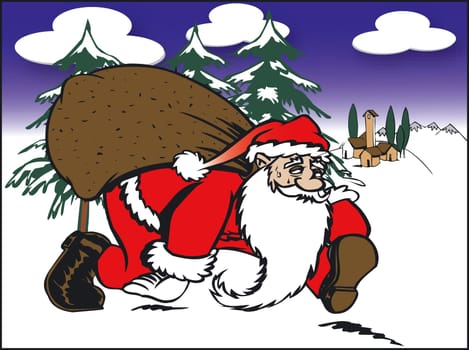 Illustration of Santa Claus
