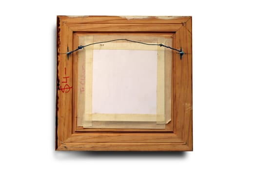 rear of a picture frame