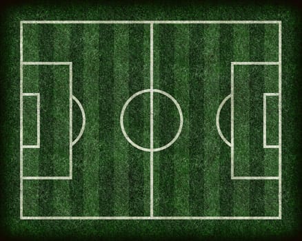 Abstract football (soccer) field on grass.