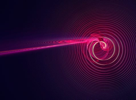 hires computer generated image of tunnel goal  target in abstraction