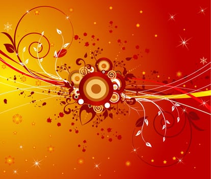 Floral  background - vector