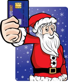 Vector concept of money and christmas