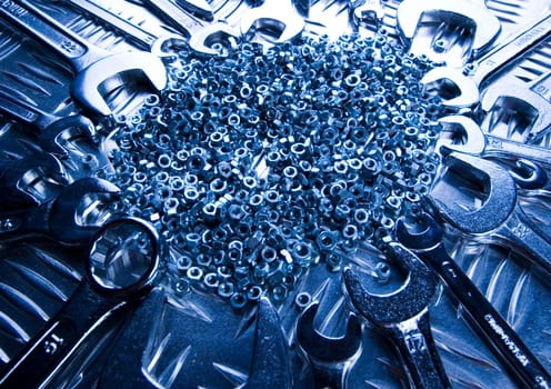 There are different kinds of tools - open-ended and combination spanners.