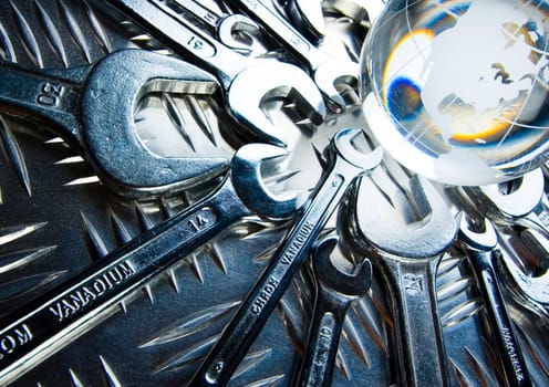 There are different kinds of tools - open-ended and combination spanners.