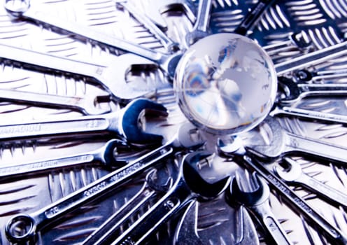There are different kinds of tools - open-ended and combination spanners.