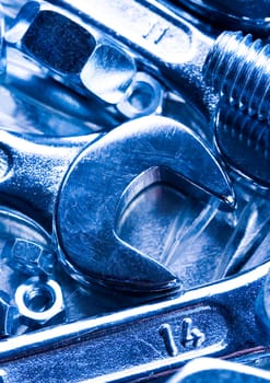 There are different kinds of tools - open-ended and combination spanners.