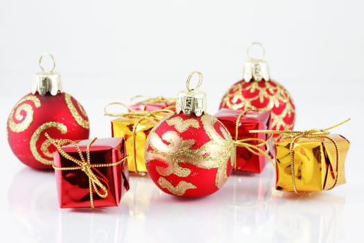 Small Christmas ball with copyspace