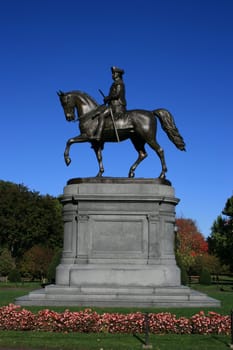 George Washington Statue in the Public Gardens, Boston.