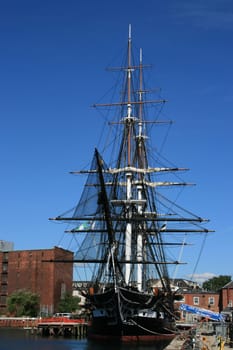 The USS Constitution in Boston, Massachusetts.