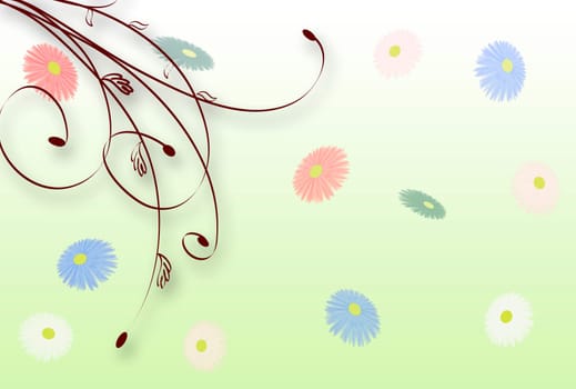 Abstract floral background