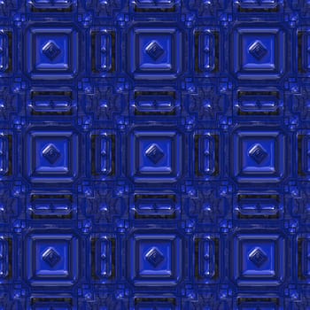 Computer generated illustration of colorful artistic glass tiles