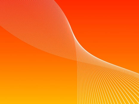 3d rendered illustration of an abstract flow