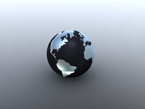 3d rendered illustration of a globe