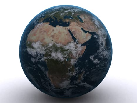 3d rendered illustration of our earth