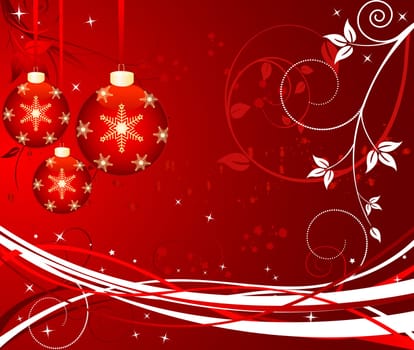 Abstract   Christmas background - vector