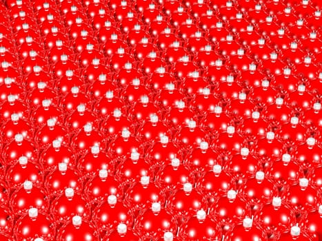 The Background decorated with much Christmas balls