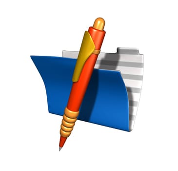 3D pen and a paper sheet with lines for information