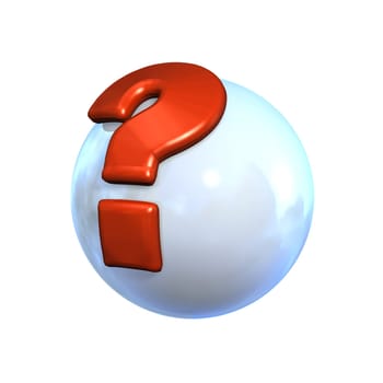 Symbol Ball as Icon with reflection in a comic style