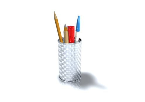 pen on white background