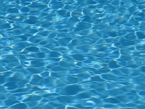Ripples in swimming pool water.