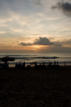 sunset taken at dreamland, bali