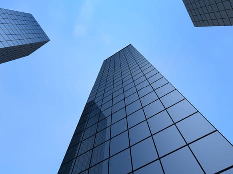 3d rendered illustration of big business towers