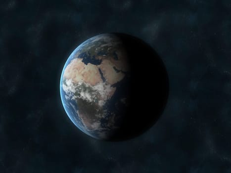 3d rendered illustration of our earth