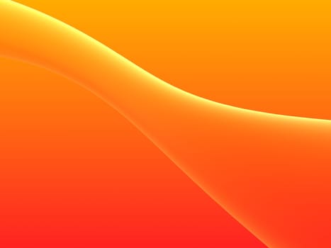 3d rendered illustration of an abstract orange background