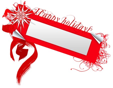 winter holiday frame for your greetings of christmas and new year eve