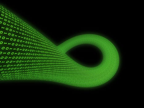 3d rendered illustration of a binary world