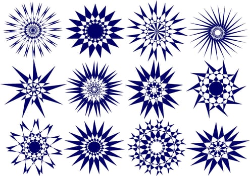 Beautiful snowflakes on a nice Christmas evening