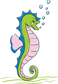 Illustration of a sea horse