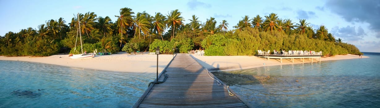 Island of Embudu in the Maldives