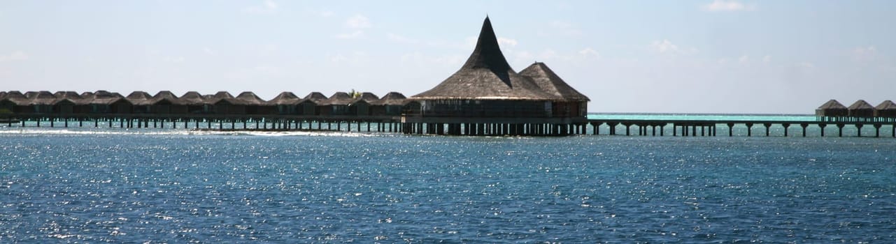 Private bungalows in the Maldives