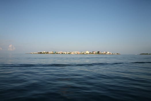 Island of Male - Capital of The Maldives in the Indian Ocean