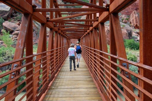 Hiking the Bridge, Domingues Canyon, Colorado
