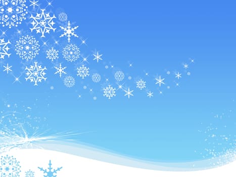 Illustration of snowflakes