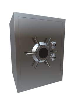 3d rendered illustration of a big bank safe