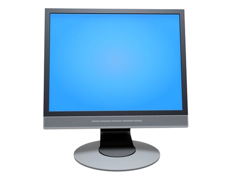 3d rendered illustration of a computer monitor