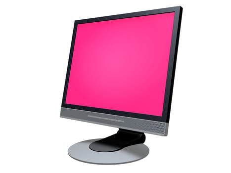 3d rendered illustration of a computer monitor