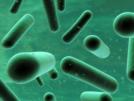 3d rendered close up of bacteria