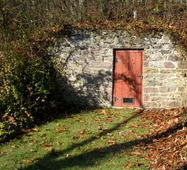 Secret hideaway nestled in a hill.