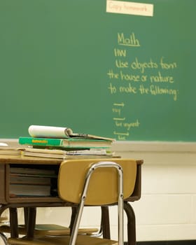 scene inside a school classroom