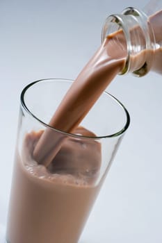 Pouring milk